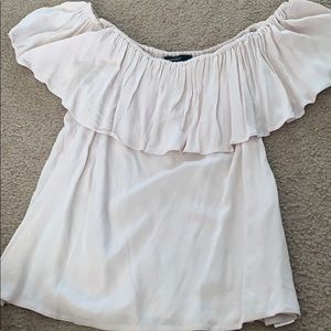Forever 21 Off- the- shoulder pink blouse